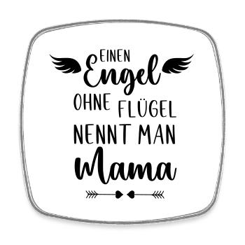 Ein Engel ohne Flügel - Viereckiger Kühlschrankmagnet - Weiß - Vorne