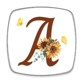 Brief an Sunflower Butterfly - Viereckiger Kühlschrankmagnet - Weiß - Vorne