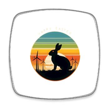 Easter Bunny - Square fridge magnet - white - Front