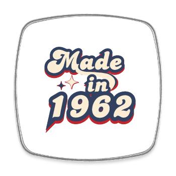 Made in 1962 Retro - Square fridge magnet - white - Front