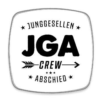 Bachelor Party Crew Bachelors - Square fridge magnet - white - Front