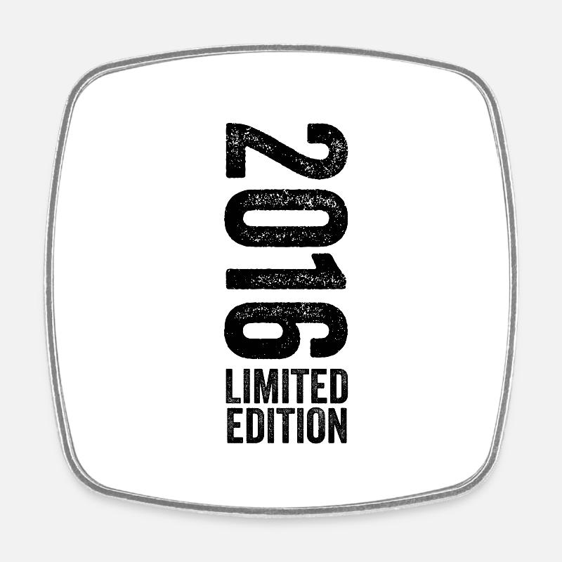 2016 Édition limitée Cadeau d’anniversaire 2016 - Magnet carré - blanc