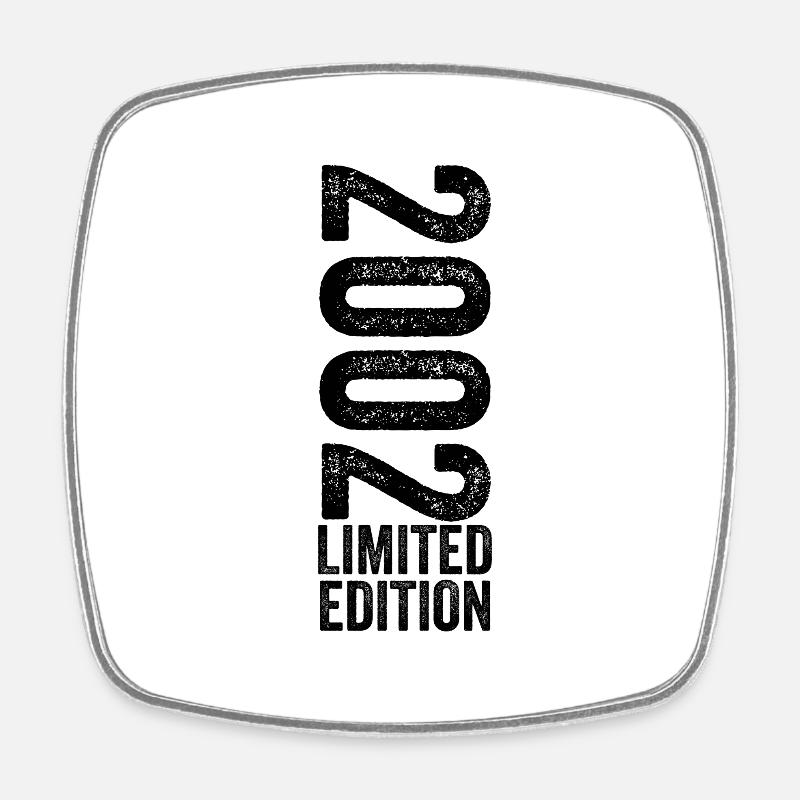 2002 Édition limitée Cadeau d’anniversaire 2002 - Magnet carré - blanc
