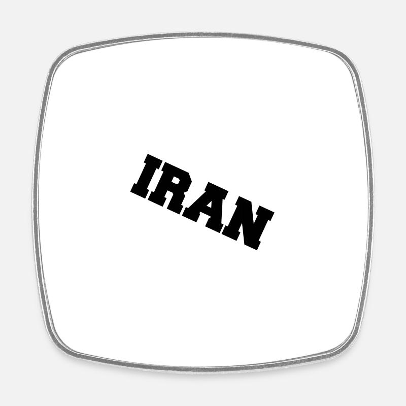 Iran - Magnet carré - blanc