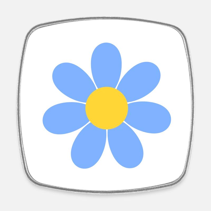 Gänseblümchen Blume - Viereckiger Kühlschrankmagnet - Weiß