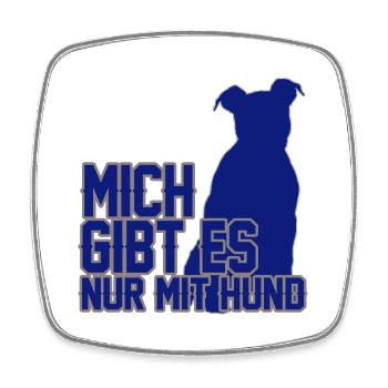 9 - Square fridge magnet - white - Front