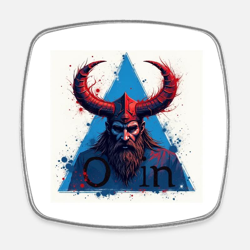 Odin - Square fridge magnet - white