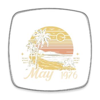 Legendary since May 1976, May 1976 - Square fridge magnet - white - Front