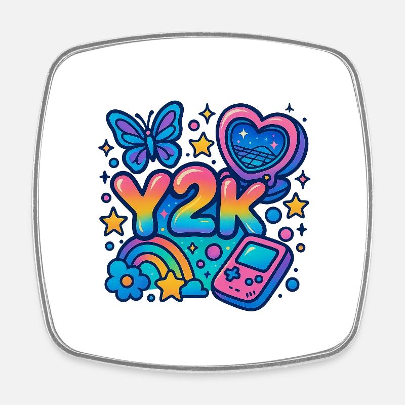 Y2K - Square fridge magnet - white