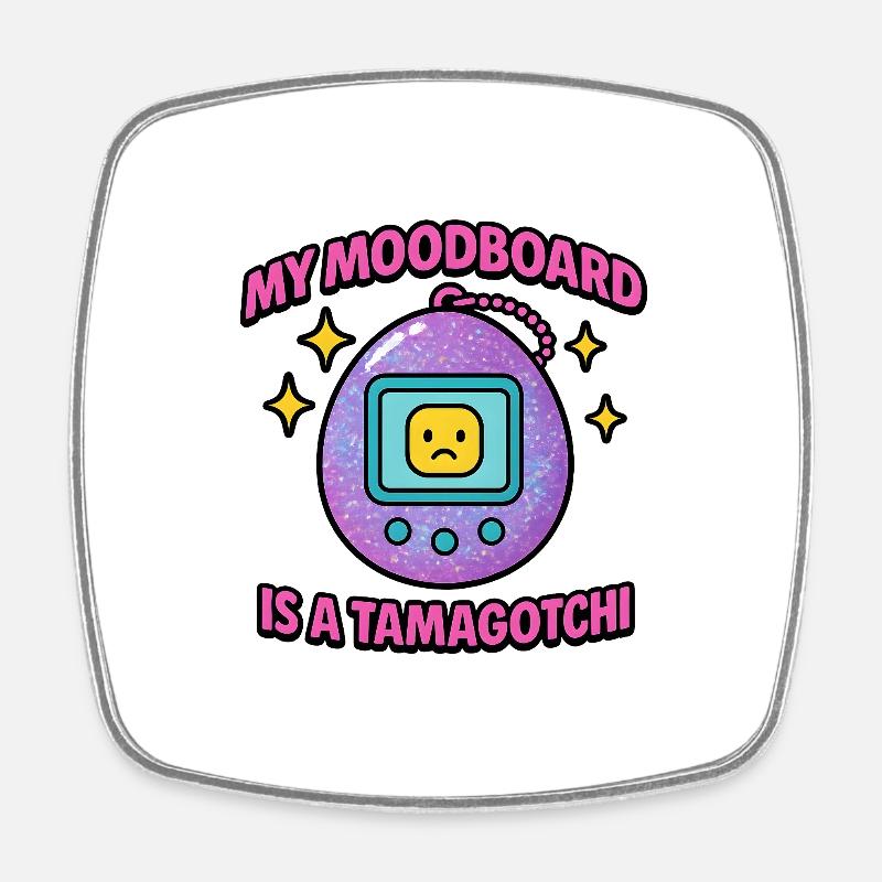 Moodgotschi - Square fridge magnet - white
