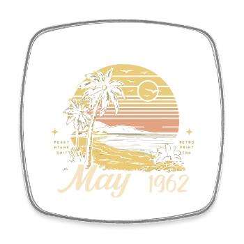 Legendär seit Mai 1962, May 1962 - Viereckiger Kühlschrankmagnet - Weiß - Vorne