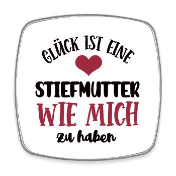 Stiefmutter Danke Dankeschön Geburtstag Stiefmama - Viereckiger Kühlschrankmagnet - Weiß - Vorne