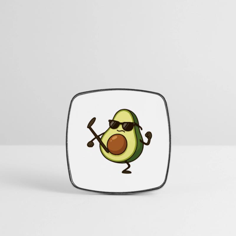 avocado karate Viereckiger Kühlschrankmagnet