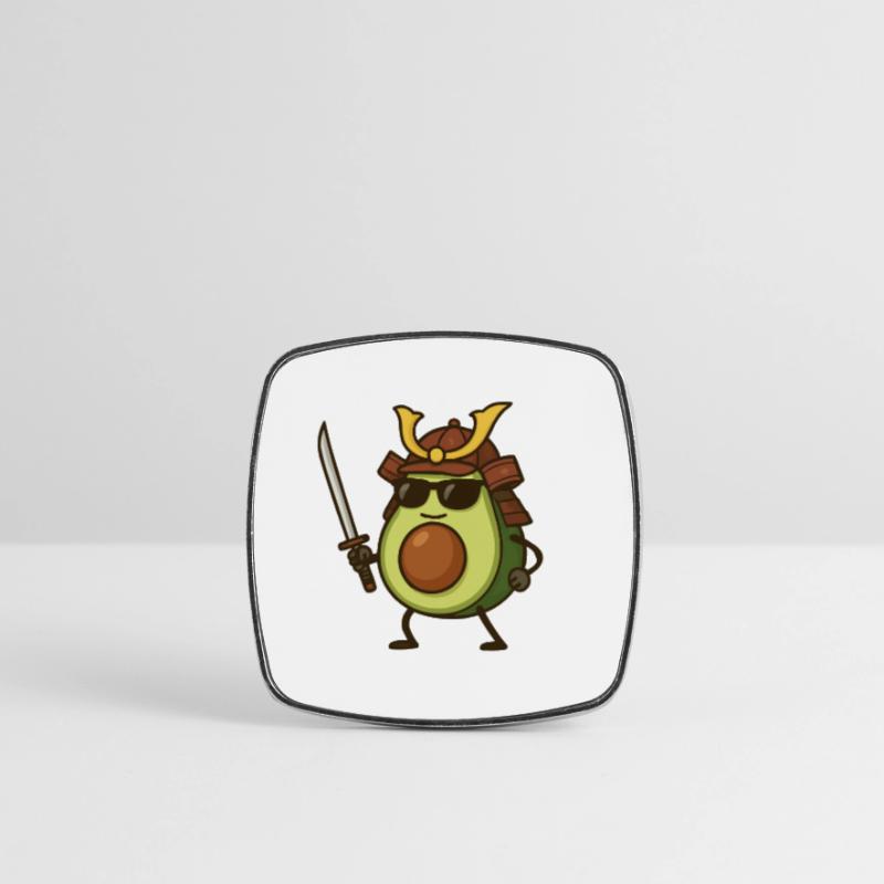 avocado samurai Viereckiger Kühlschrankmagnet