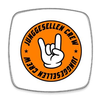 Junggesellen Crew Jga - Viereckiger Kühlschrankmagnet - Weiß - Vorne