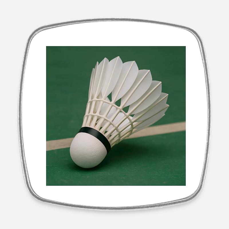 Sport - Badminton - Square fridge magnet - white