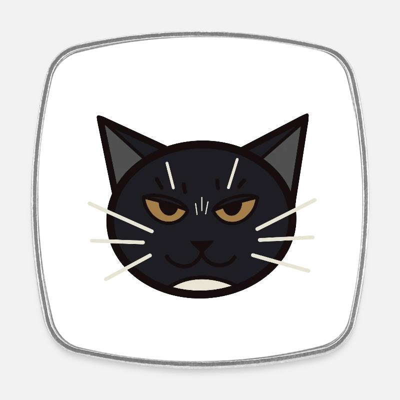 Cookie Le Chat - Magnet carré - blanc