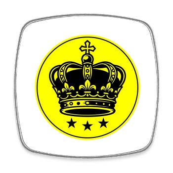 Crown Symbol - Square fridge magnet - white - Front