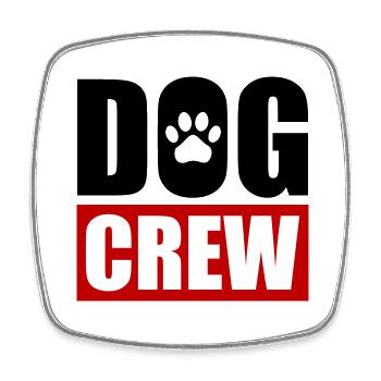 Hunde Crew - Viereckiger Kühlschrankmagnet - Weiß - Vorne