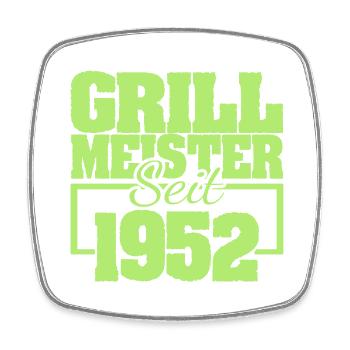 1952 - Square fridge magnet - white - Front