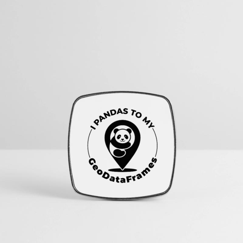 GeoDataFrames Pandas GIS Python Programming Square fridge magnet