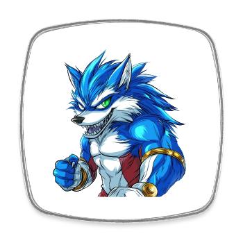 PRIMAL SURGE — Howlers Edition - Square fridge magnet - white - Front