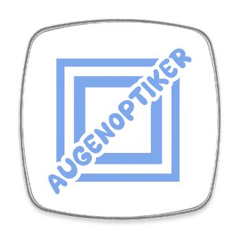 Optician as a job - Square fridge magnet - white - Front