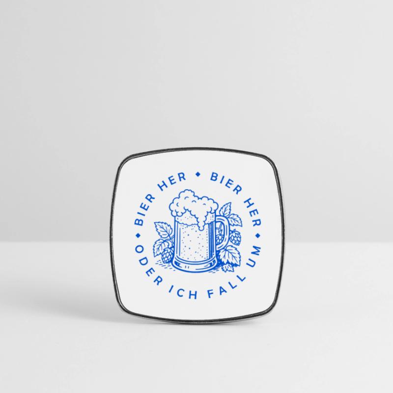 Bees here - Oder ich fall um! Square fridge magnet