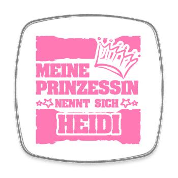 Geschenk für Heidi - Viereckiger Kühlschrankmagnet - Weiß - Vorne