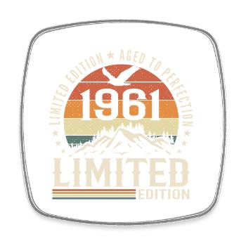 Cadeau Anniversaire 1961 - Vintage 1961 Rétro 1961 - Magnet carré - blanc - Devant