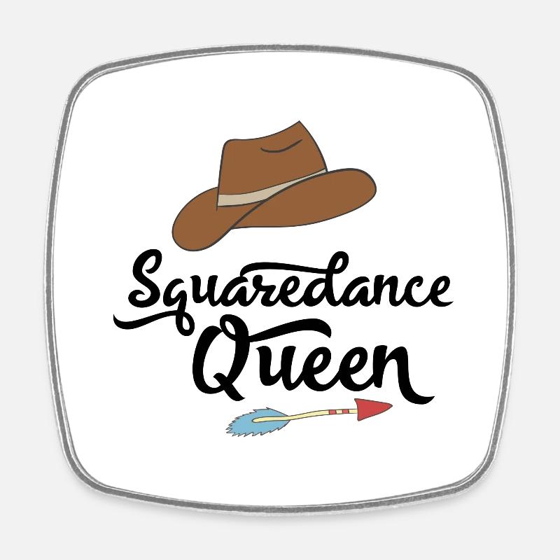 squardance - Magnet carré - blanc