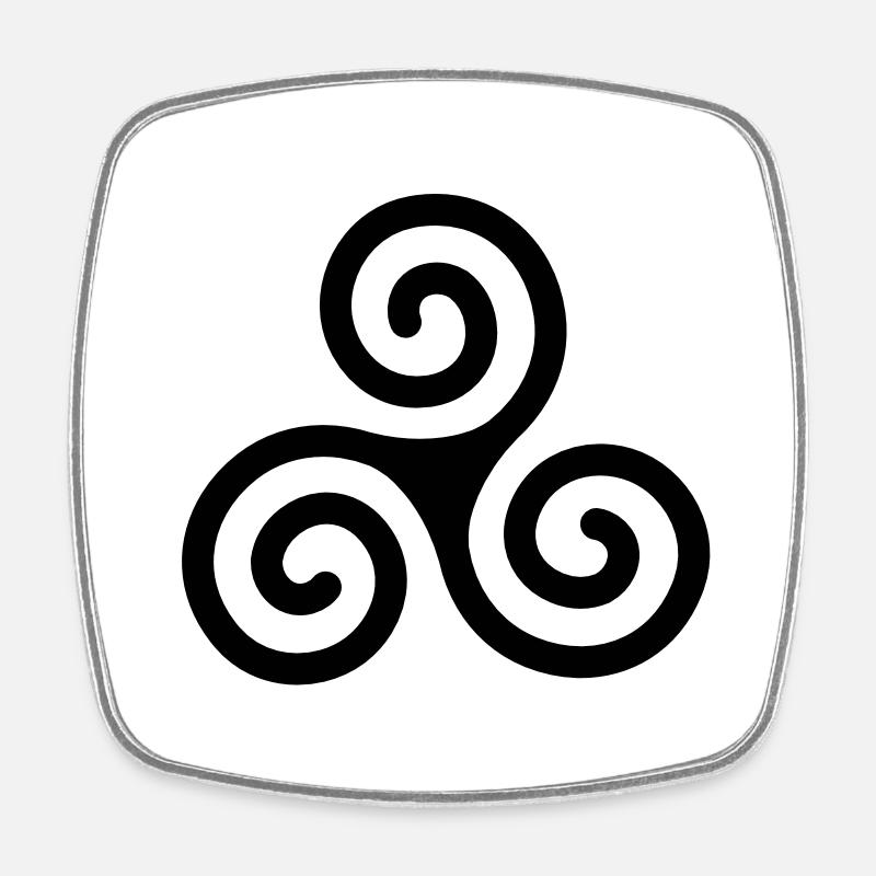 celtic - Square fridge magnet - white