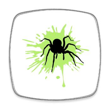 spinne vogelspinne klecks graffiti tropfen farbe b - Viereckiger Kühlschrankmagnet - Weiß - Vorne