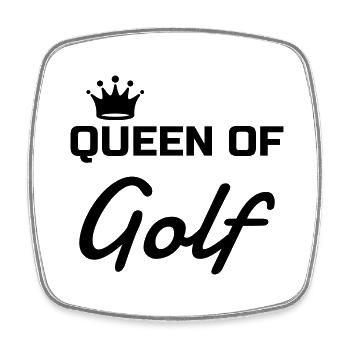 Golf - Sport - Golfer - Club - Green - Game - Play - Viereckiger Kühlschrankmagnet - Weiß - Vorne