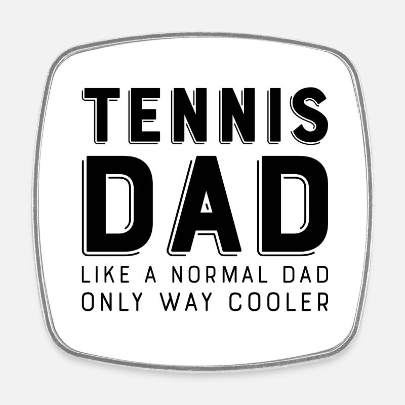 tennis - Square fridge magnet - white