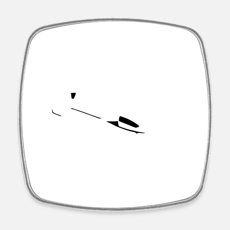 Planeur Planeur Planeur Planeur Planeur Planeur - Magnet carré - blanc