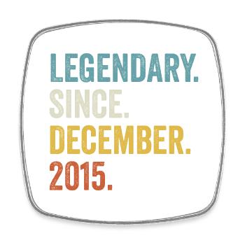 Légendaire depuis décembre 2015 6ème anniversaire - Magnet carré - blanc - Devant