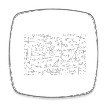 Welchen Teil von ...Studenten/Mathematiker/Physik - Viereckiger Kühlschrankmagnet - Weiß - Vorne
