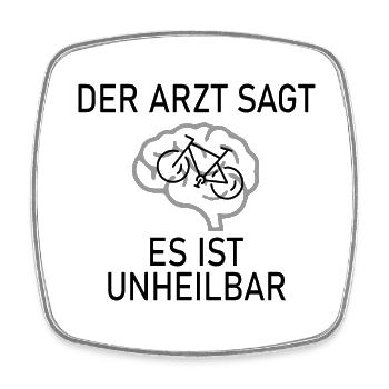 Triathlon Swim Bike Run - Viereckiger Kühlschrankmagnet - Weiß - Vorne