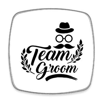 Équipe Groom - Magnet carré - blanc - Devant