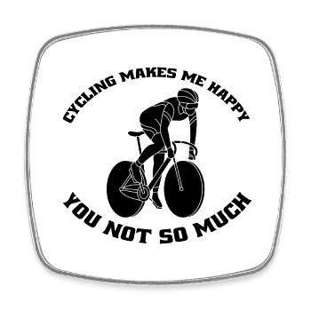 Bicycle Mountain Bike Cycling Cycling Tour Cycling - Square fridge magnet - white - Front