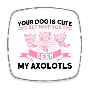 Axolotl Axolotl Propriétaire Axolotl Amphibian Gift - Magnet carré - blanc - Devant