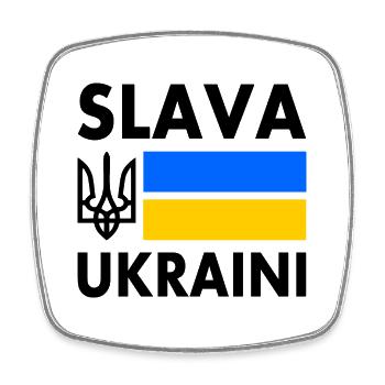 Ukraine - Magnet carré - blanc - Devant