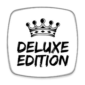 Deluxe Edition - Viereckiger Kühlschrankmagnet - Weiß - Vorne