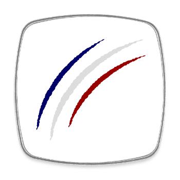 krallen france - Viereckiger Kühlschrankmagnet - Weiß - Vorne