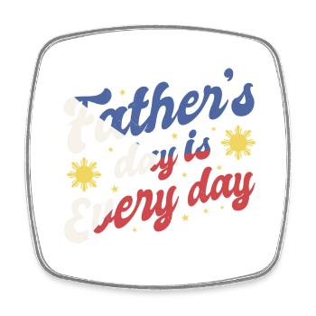 Philippinen Filipino Vater Dad Daddy I Geschenk - Viereckiger Kühlschrankmagnet - Weiß - Vorne