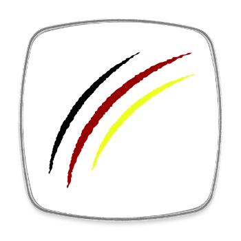 Claws Germany - Square fridge magnet - white - Front