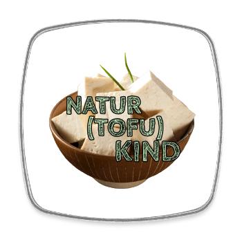 Natur(tofu)kind - Viereckiger Kühlschrankmagnet - Weiß - Vorne