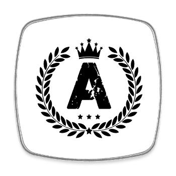 Coat of arms A - Square fridge magnet - white - Front