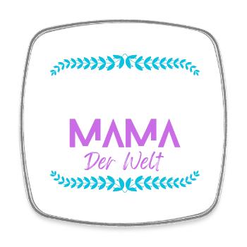 Liebevolles Mutter Kind Shirt Muttertag Geschenk - Viereckiger Kühlschrankmagnet - Weiß - Vorne